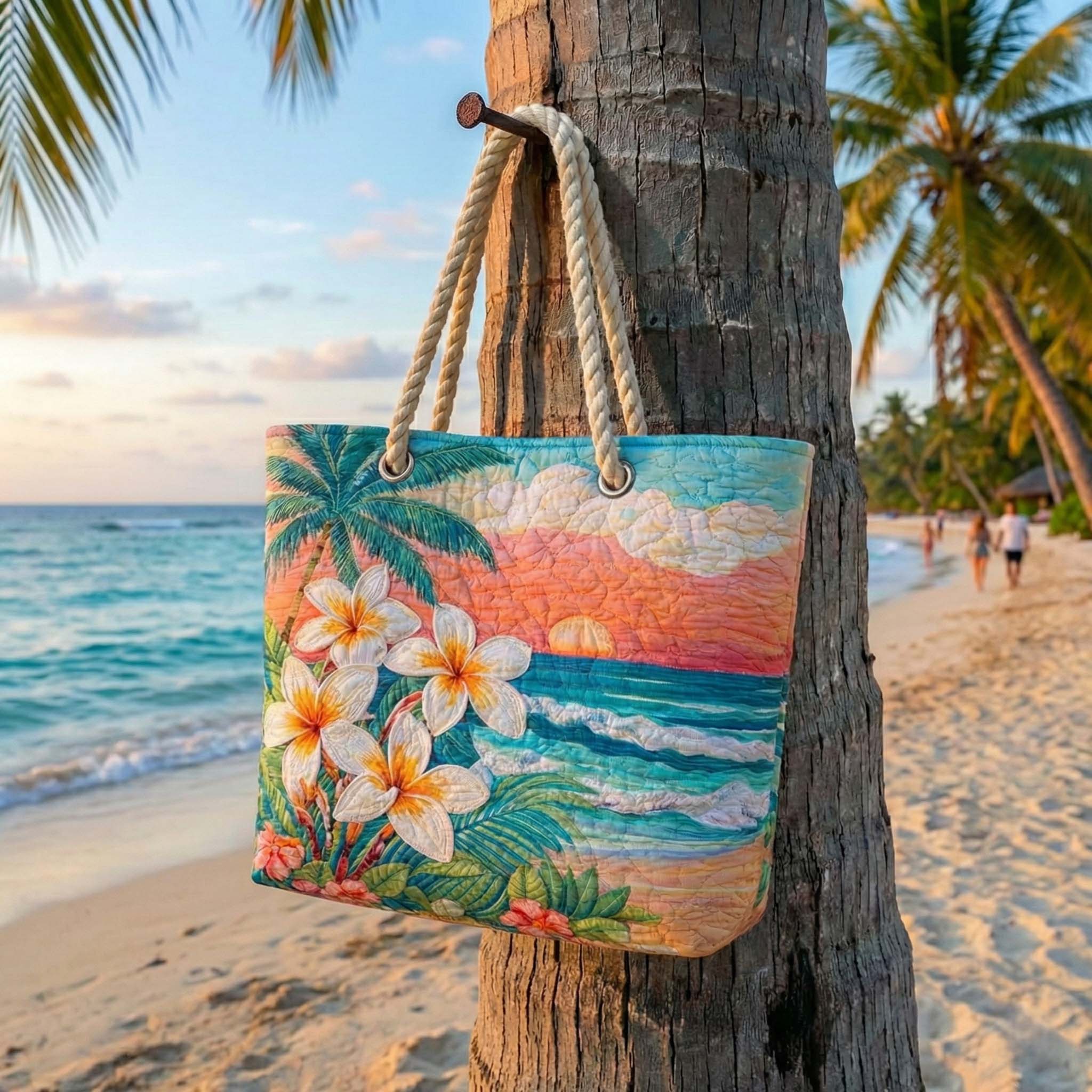 Bolsa de Playa Acolchada Vibe Tropical