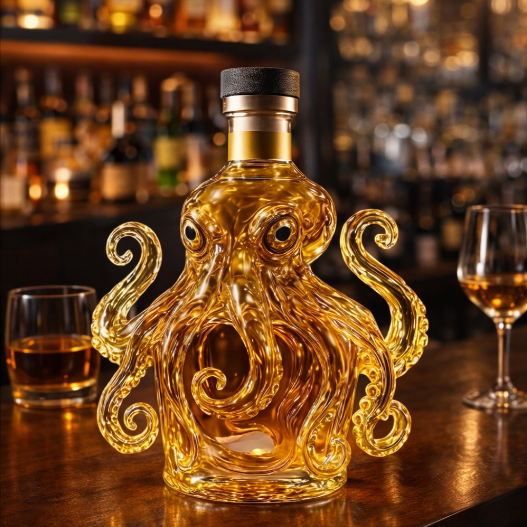 Botella de Whisky - Edición Pulpo