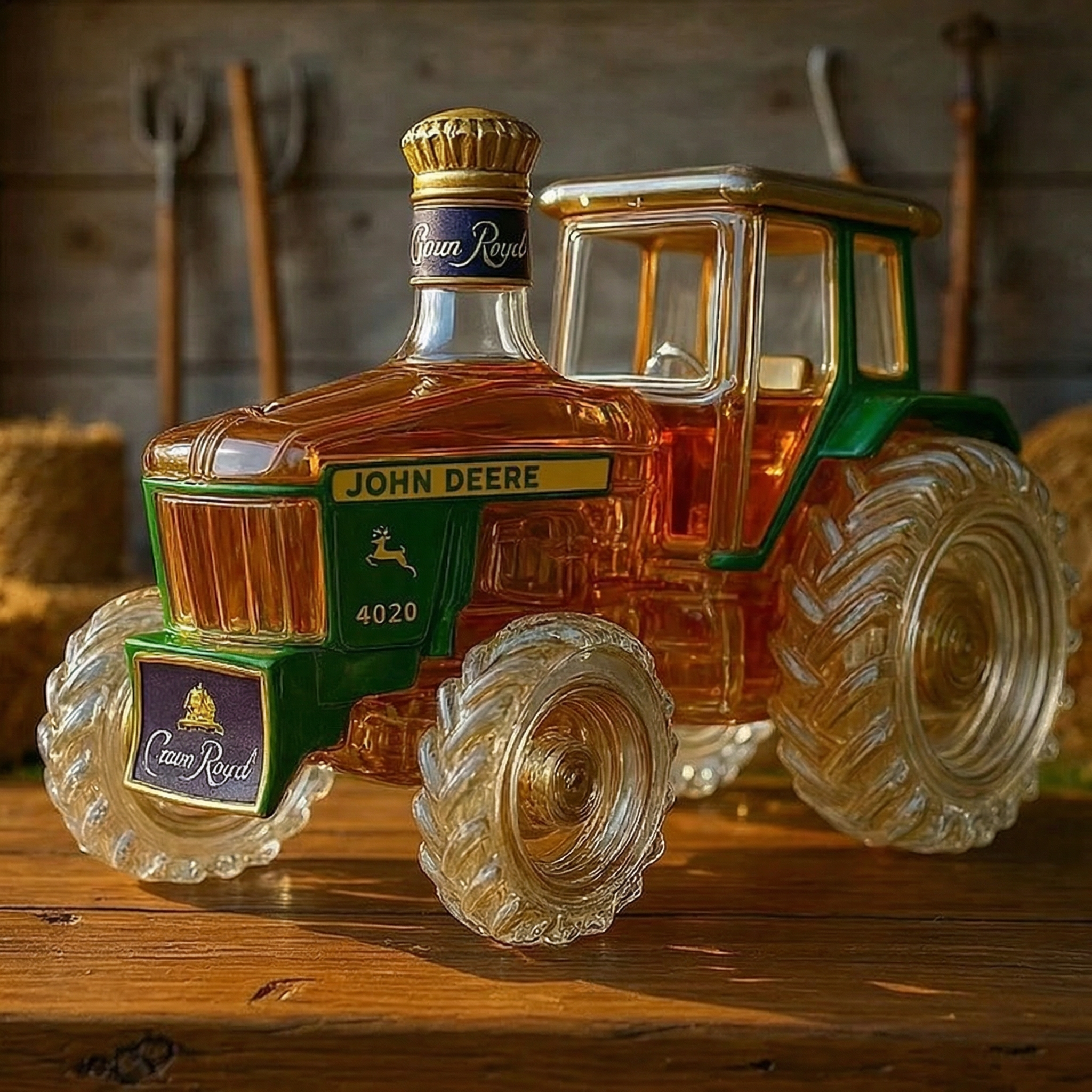 4020 Botella de Whisky de Vidrio