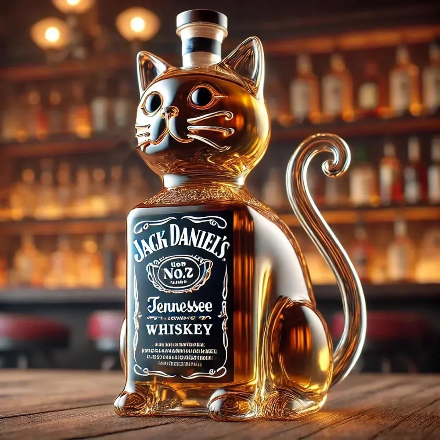 Botella de Whisky - Edición Gato