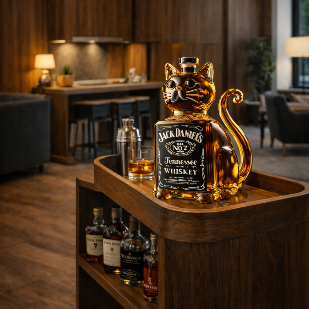 Botella de Whisky - Edición Gato