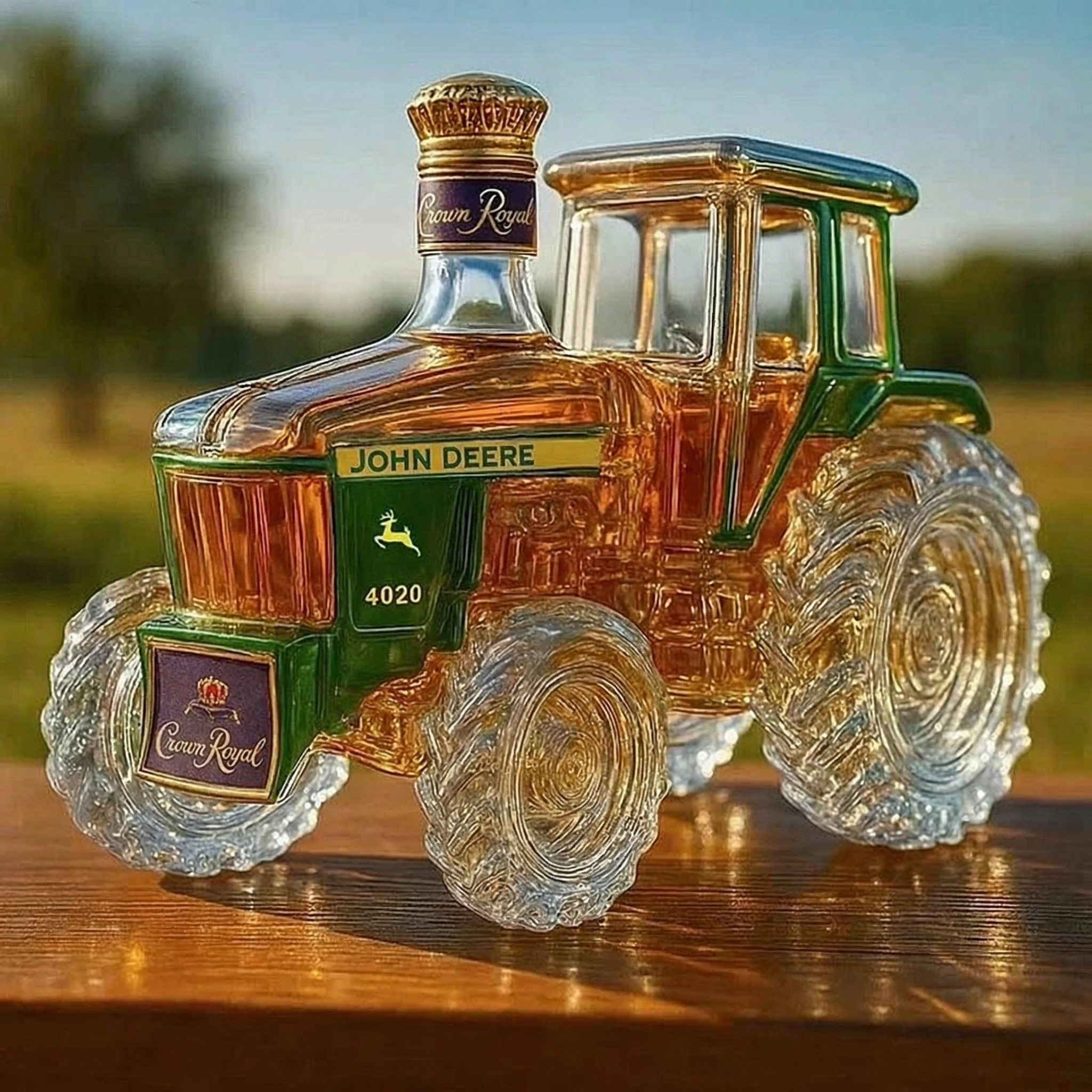 4020 Botella de Whisky de Vidrio