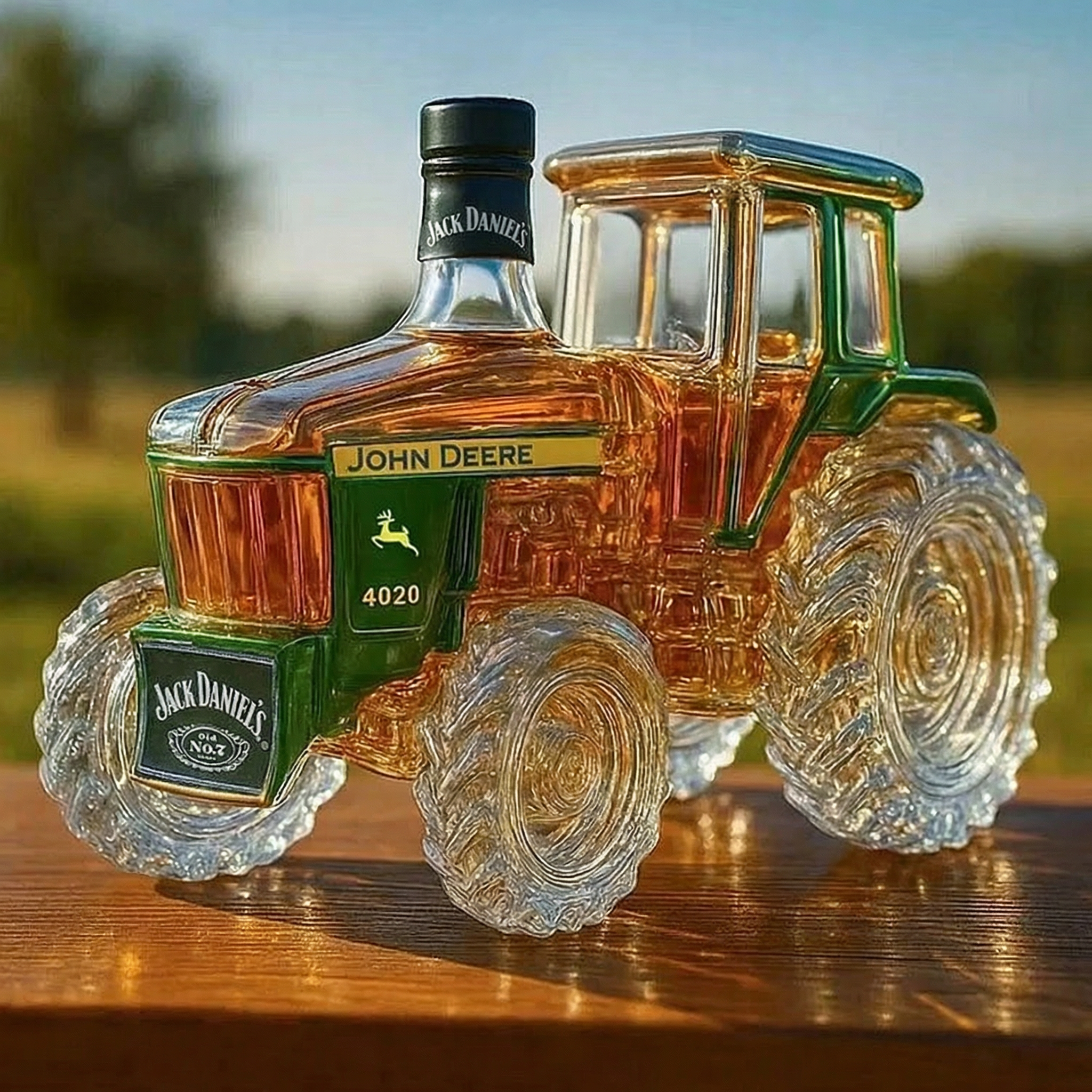 4020 Botella de Whisky de Vidrio